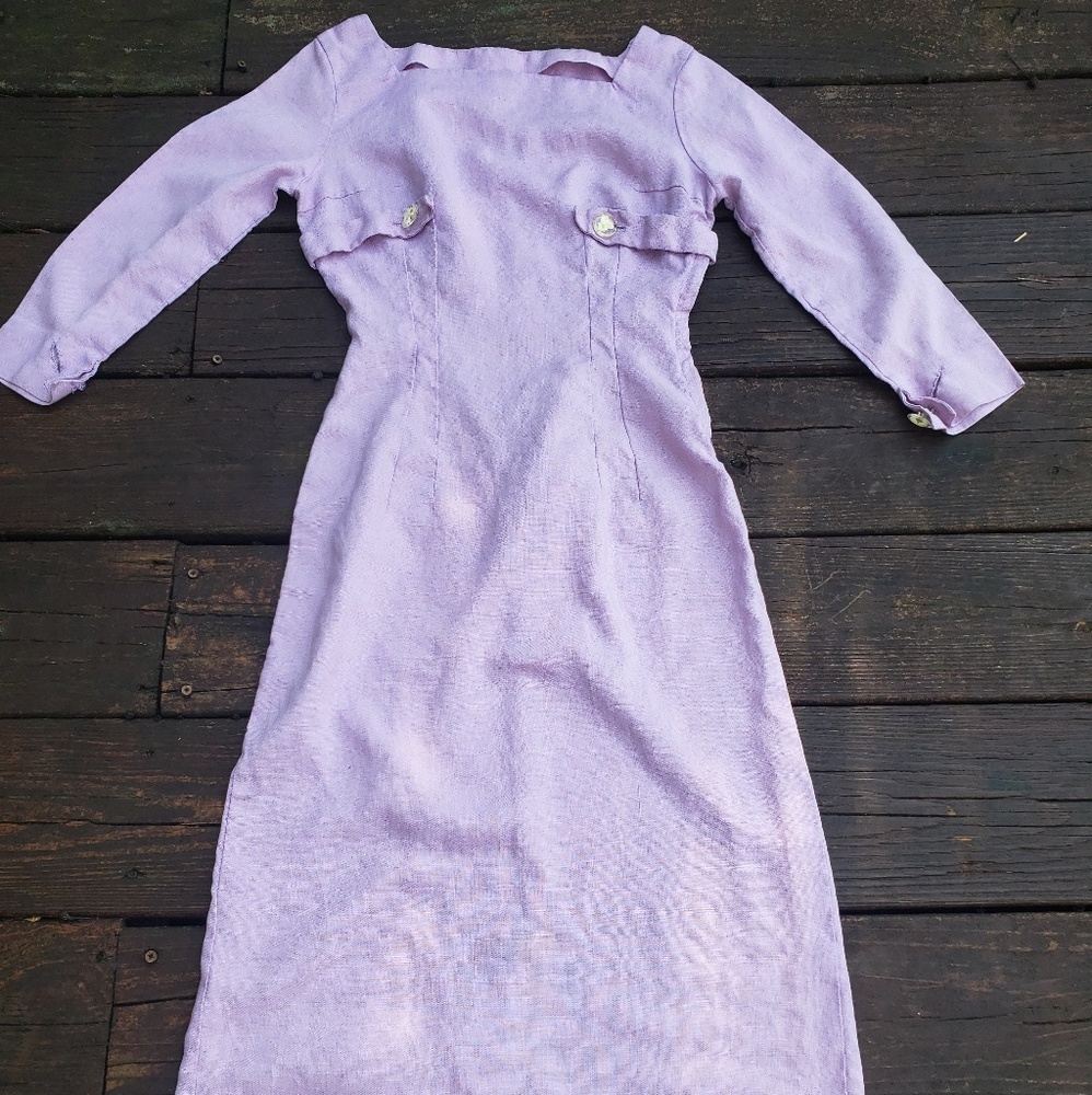 Vintage 1950s purple dress